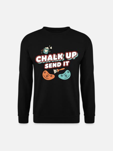 Schreib auf, schick es Kletterspaß - Unisex Pullover - Schwarz