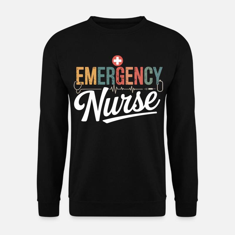 Emergency Nurse Emergency Design - Unisex Sweatshirt - black