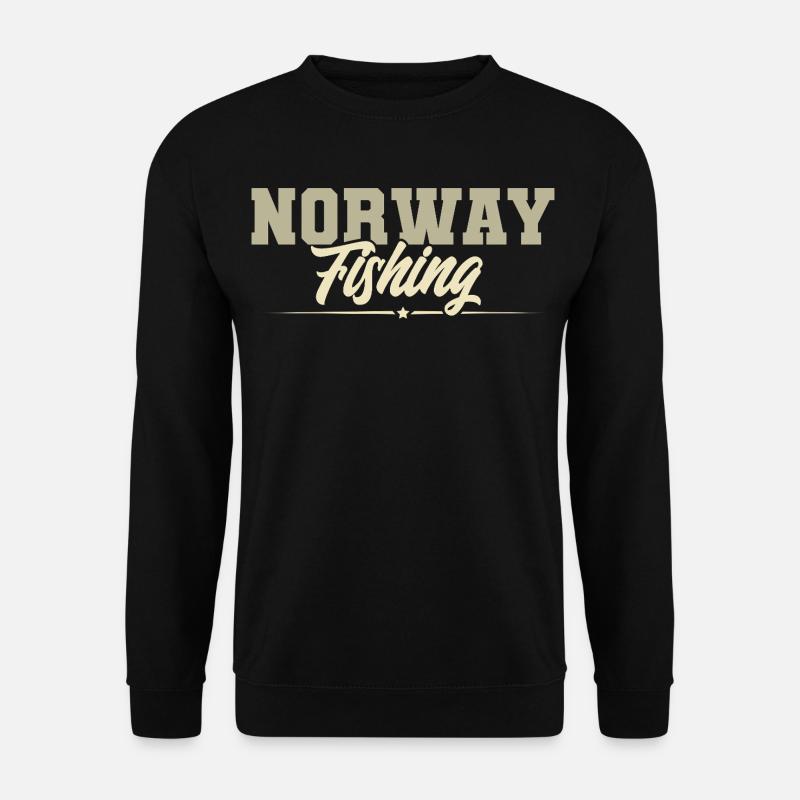 Norwegen Angeln - Unisex Pullover - Schwarz