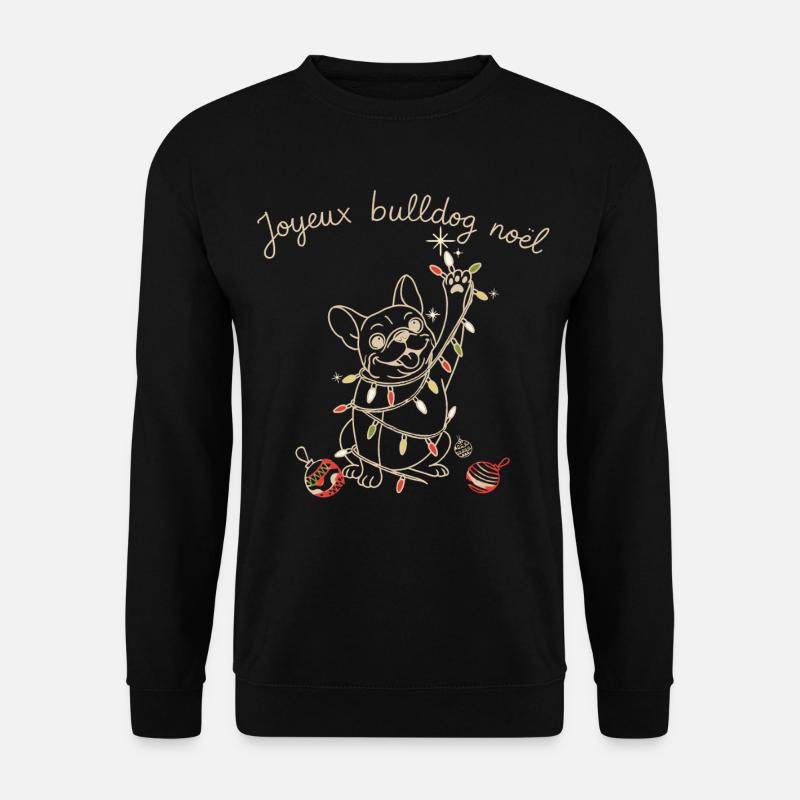 BULLDOGGE NOEL - Unisex Pullover - Schwarz