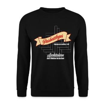 Parkettleger - Unisex Pullover - Schwarz - Vorne - Alina (178cm) & Michal (187cm)