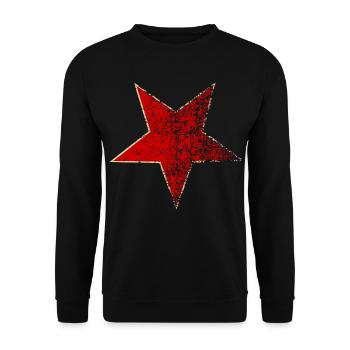 Étoile Vintage Étoile Rouge - Sweat-shirt Unisexe - noir - Devant - Alina (178cm) & Michal (187cm)