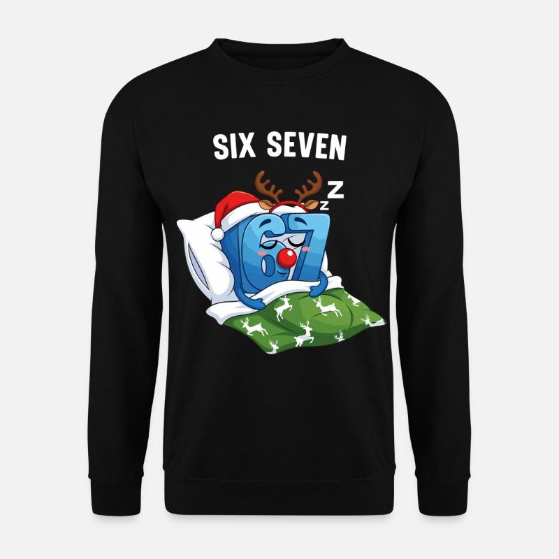67 Six Seven Memes julepyjamas - Unisex sweater - sort