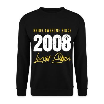 18e anniversaire édition limitée 2008 - Sweat-shirt Unisexe - noir - Devant - Alina (178cm) & Michal (187cm)