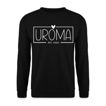 Uroma Est 2026 - Unisex Pullover - Schwarz - Vorne - Alina (178cm) & Michal (187cm)