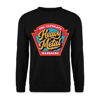 Das ultimative Heavy-Metal-Massaker - Unisex Pullover - Schwarz - Vorne - Alina (178cm) & Michal (187cm)