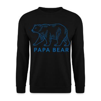 Papa Ours - Sweat-shirt Unisexe - noir - Devant - Alina (178cm) & Michal (187cm)