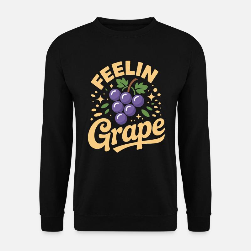 Feelin Grape - Unisex Sweatshirt - black