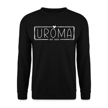 Uroma Est 2026 - Unisex Pullover - Schwarz - Vorne - Alina (178cm) & Michal (187cm)