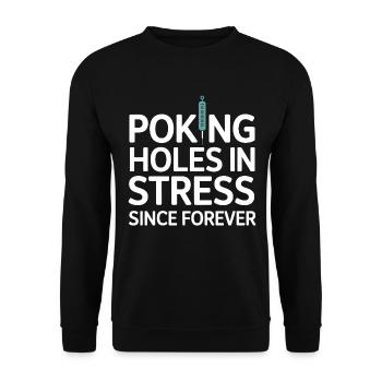 Licensed TCM Practitioner Expert Calming  - Unisex Sweatshirt - black - Front - Alina (178cm) & Michal (187cm)