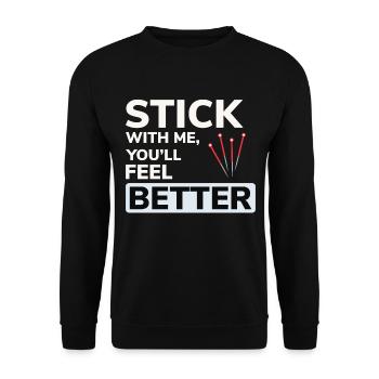 Licensed TCM Practitioner Expert Health  - Unisex Sweatshirt - black - Front - Alina (178cm) & Michal (187cm)
