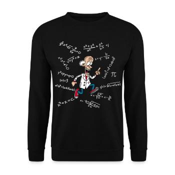 Mad Scientist - Unisex Sweatshirt - black - Front - Alina (178cm) & Michal (187cm)