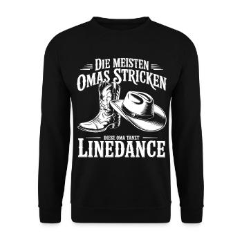 Le design de bottes de danse en ligne de grand-mère - Sweat-shirt Unisexe - noir - Devant - Alina (178cm) & Michal (187cm)