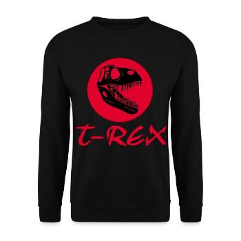 Crâne de tyrannosaure - Sweat-shirt Unisexe - noir - Devant - Alina (178cm) & Michal (187cm)