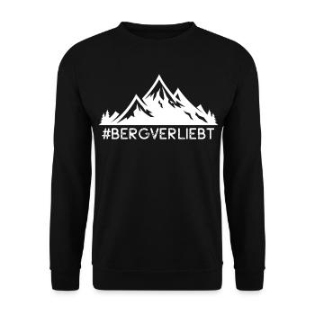 La montagne amoureuse des hashtags des proverbes de la montagne - Sweat-shirt Unisexe - noir - Devant - Alina (178cm) & Michal (187cm)