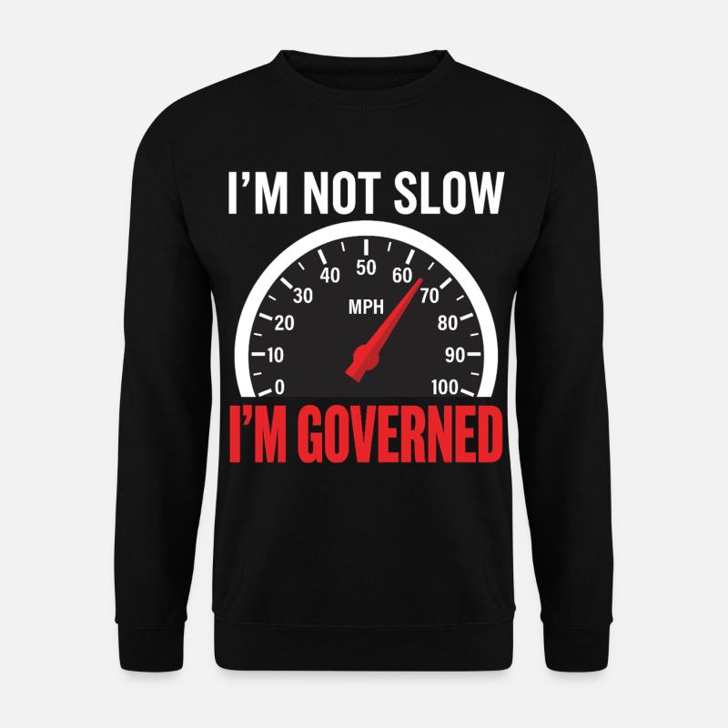 Regierter lustiger Lkw-Fahrer - Unisex Pullover - Schwarz