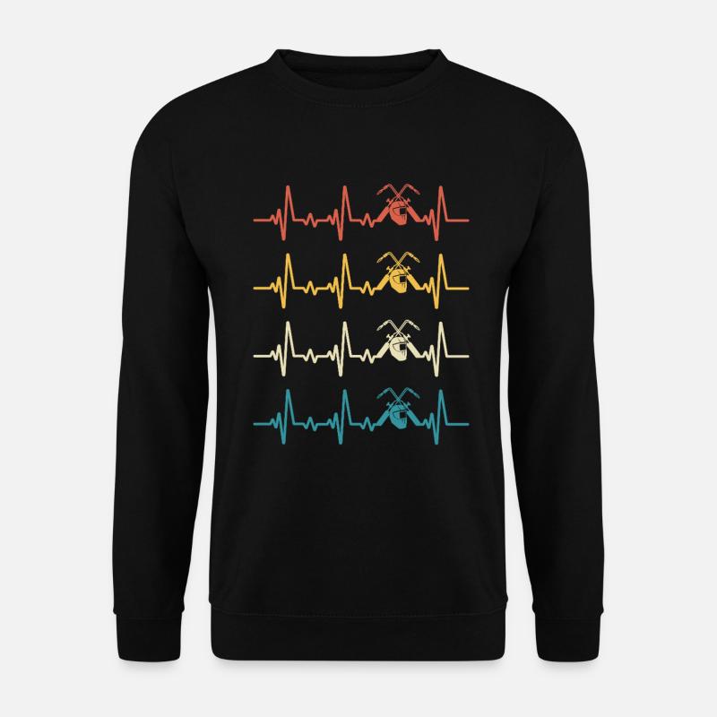 Schweißer-Herzschlagschweißen - Unisex Pullover - Schwarz