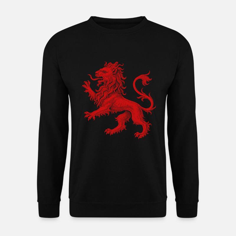 Roter Löwe - Unisex Pullover - Schwarz