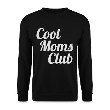 Cool Moms Club - Unisex Sweatshirt - black - Front - Alina (178cm) & Michal (187cm)