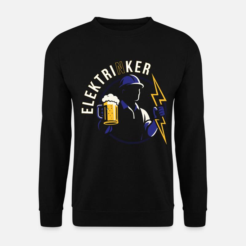 Elektrinker Electrician Funny Pun Gift - Unisex Sweatshirt - black
