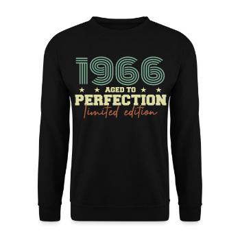 1966 - Sweat-shirt Unisexe - noir - Devant - Alina (178cm) & Michal (187cm)
