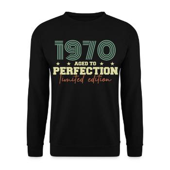 1970 - Unisex Sweatshirt - black - Front - Alina (178cm) & Michal (187cm)