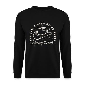 Spring break girls night party cosmic cowgirls - Unisex Sweatshirt - black - Front - Alina (178cm) & Michal (187cm)