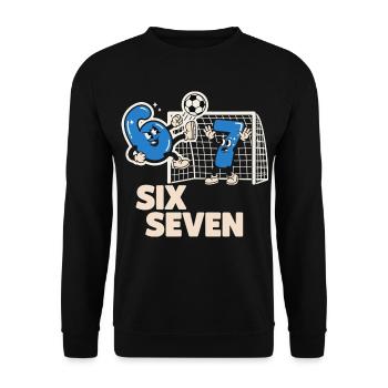 1,91 m italien Drôle de football doué - Sweat-shirt Unisexe - noir - Devant - Alina (178cm) & Michal (187cm)