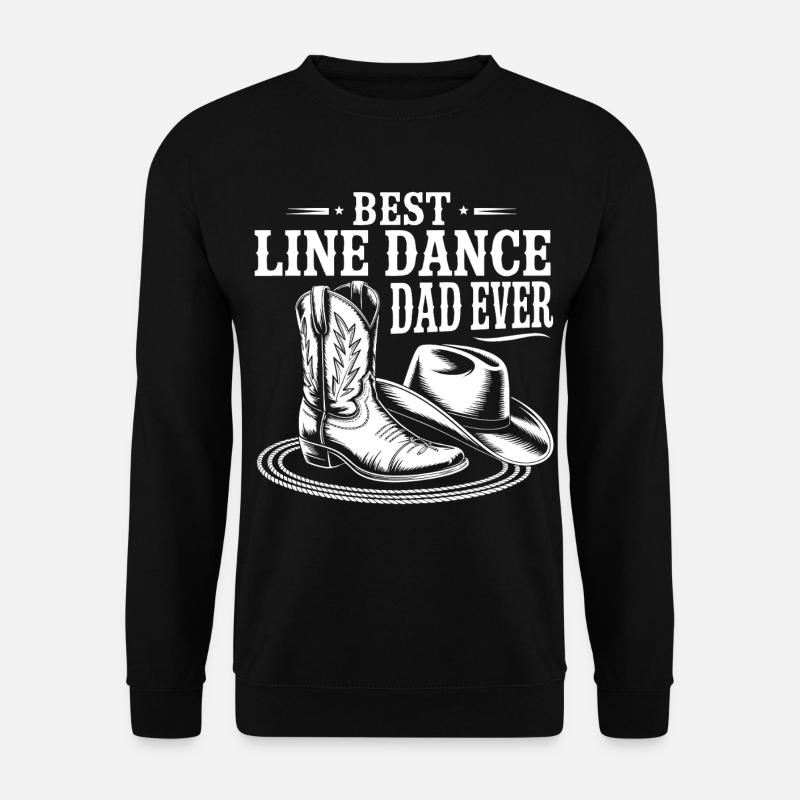 Best Line Dance Dad Ever - Unisex Pullover - Schwarz