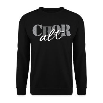 Choir Alto - Unisex Sweatshirt - black - Front - Alina (178cm) & Michal (187cm)