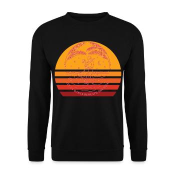 T-shirt Art du couple romantique - Sweat-shirt Unisexe - noir - Devant - Alina (178cm) & Michal (187cm)