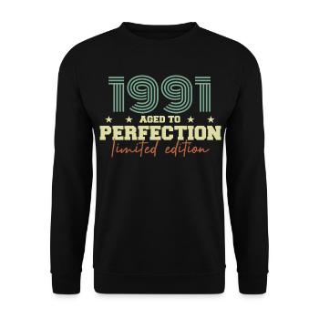 1991 - Unisex Sweatshirt - black - Front - Alina (178cm) & Michal (187cm)