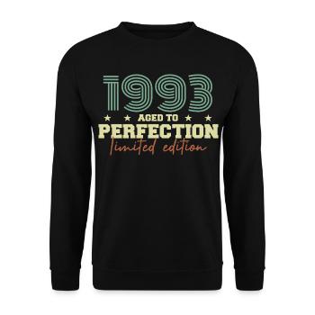 1993 - Sweat-shirt Unisexe - noir - Devant - Alina (178cm) & Michal (187cm)