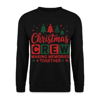Christmas Crew - Christmas Design for the Family - Unisex Sweatshirt - black - Front - Alina (178cm) & Michal (187cm)