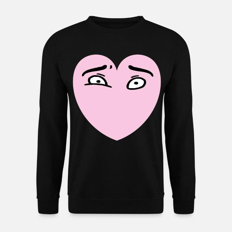 Herzaugen - Unisex Pullover - Schwarz