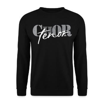Chor Tenor - Unisex Pullover - Schwarz - Vorne - Alina (178cm) & Michal (187cm)