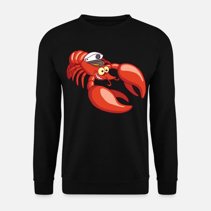 Captain Lobster - Unisex Pullover - Schwarz