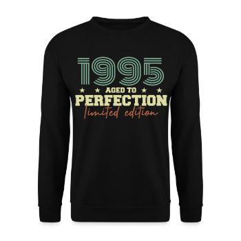 1995 - Sweat-shirt Unisexe - noir - Devant - Alina (178cm) & Michal (187cm)
