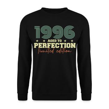 1996 - Sweat-shirt Unisexe - noir - Devant - Alina (178cm) & Michal (187cm)