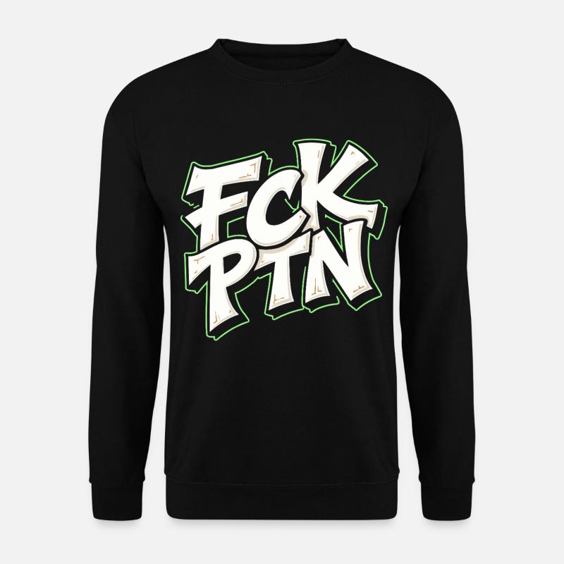 FCK PTN Anti Putin Statement - Unisex Pullover - Schwarz