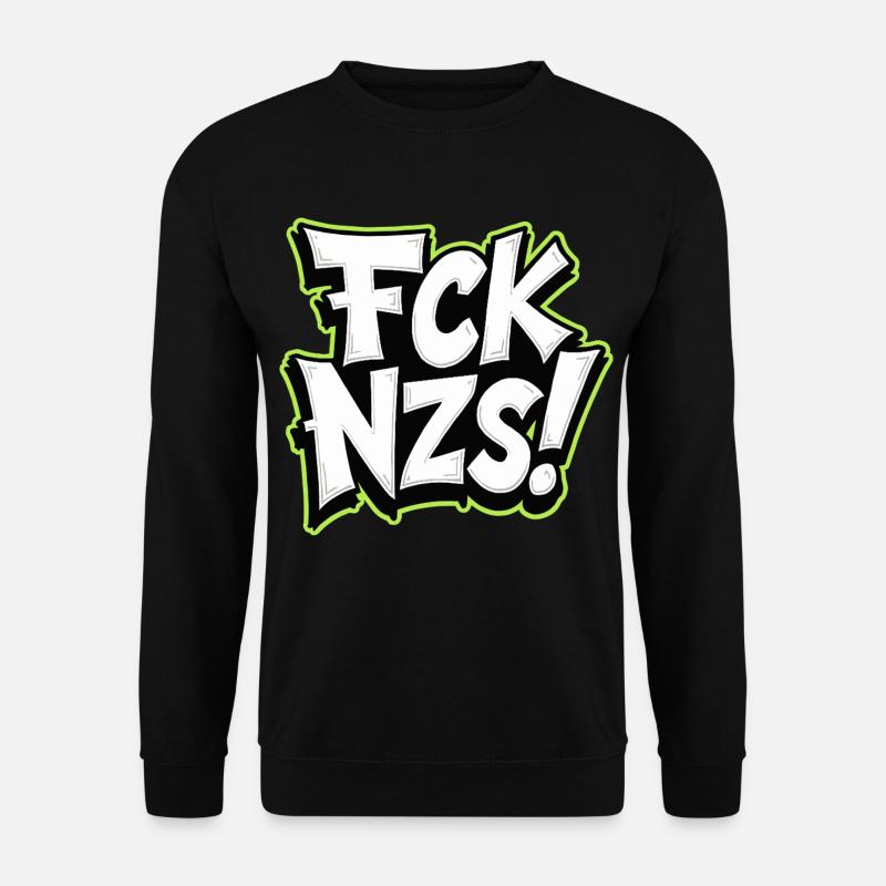 FCK NZS Statement against Racism - Unisex Sweatshirt - black