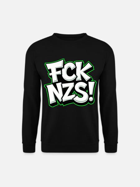 FCK NZS Statement against Racism - Unisex Sweatshirt - black