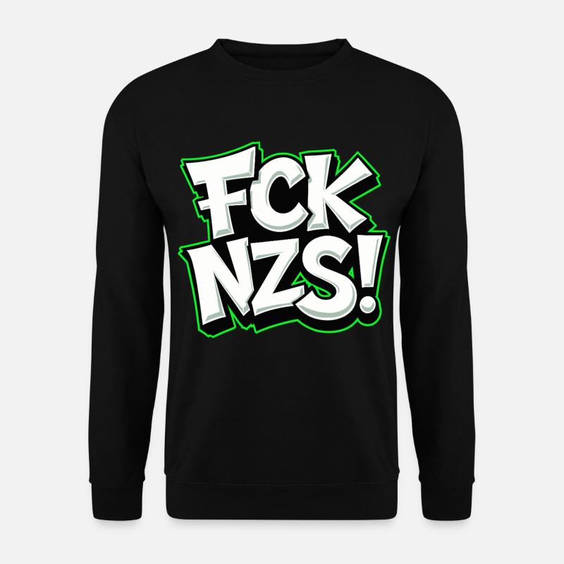 FCK NZS Statement against Racism - Unisex Sweatshirt - black