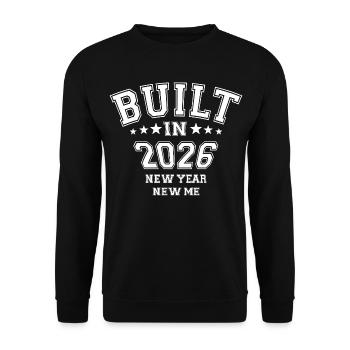 New Year New Me | Sports & Fitness | Resolutions 2026 - Unisex Sweatshirt - black - Front - Alina (178cm) & Michal (187cm)