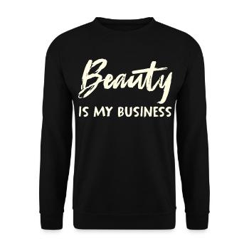 Beauty Is My Business - Unisex Sweatshirt - black - Front - Alina (178cm) & Michal (187cm)