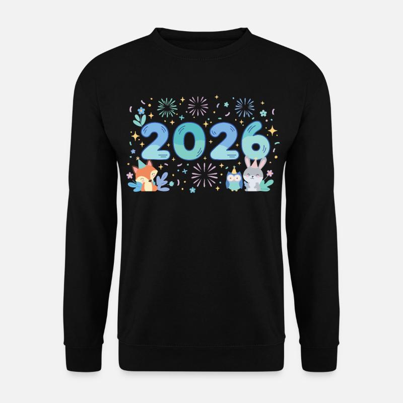 Silvester-Feier-Design 2026 - Unisex Pullover - Schwarz
