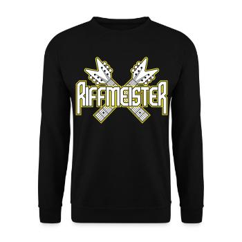Guitares croisées Riffmeister - Sweat-shirt Unisexe - noir - Devant - Alina (178cm) & Michal (187cm)