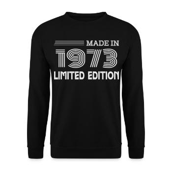 Original 1973 Vintage 1973 Rétro Anniversaire 1973 - Sweat-shirt Unisexe - noir - Devant - Alina (178cm) & Michal (187cm)