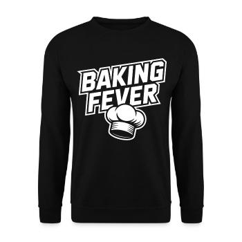 Baking Fever: Chef's Hat Design - Unisex Sweatshirt - black - Front - Alina (178cm) & Michal (187cm)