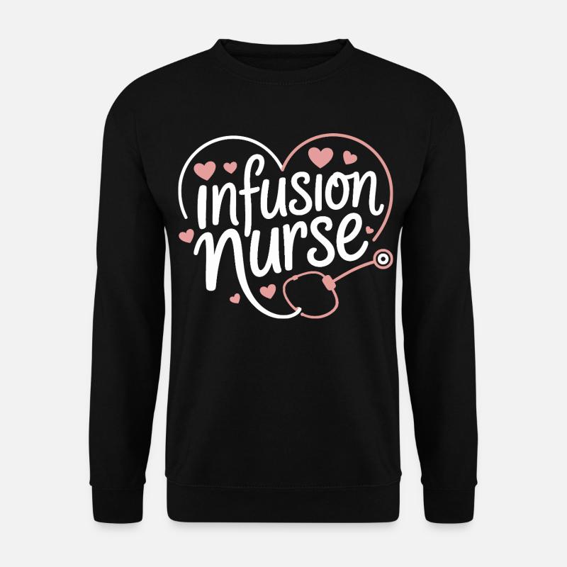 Conception du cœur pour infirmière d’infusion - Sweat-shirt Unisexe - noir